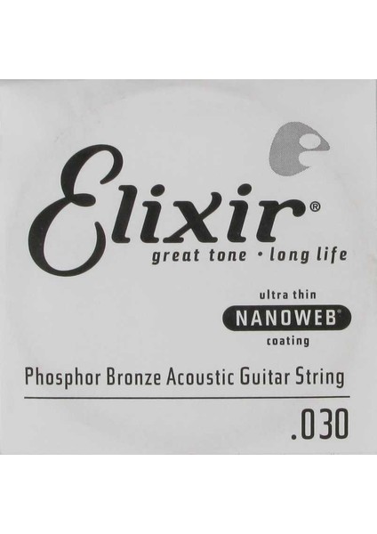 14130 Nanoweb Phosphor Bronze Tek Akustik Gitar Teli (30)