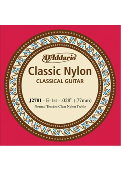 J2701 Normal Tension Tek Klasik Gitar Teli (E)