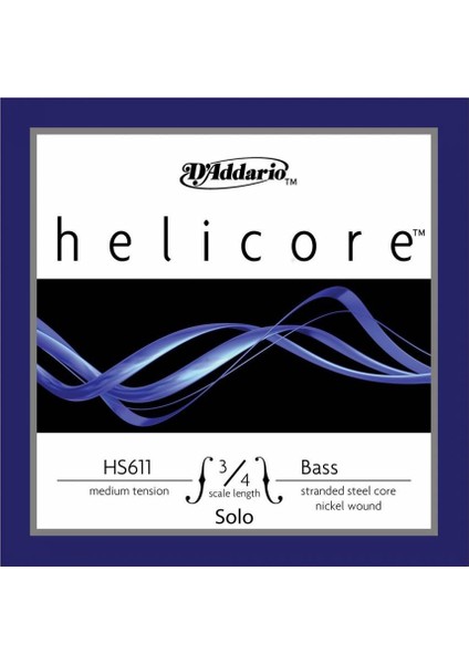HS611 3/4M Helicore Solo A Kontrabas Teli (La)
