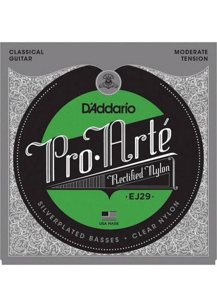 EJ29 Pro-Arte Rectified Moderate Tension Klasik Gitar Teli
