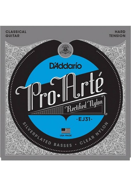 EJ31 Pro-Arte Rectified Hard Tension Klasik Gitar Teli