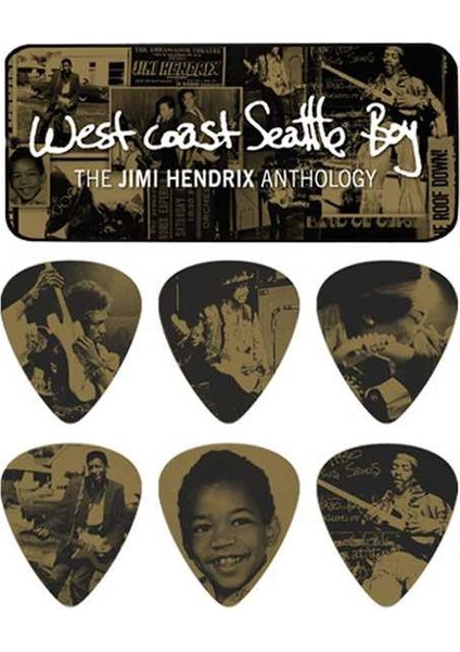 Jimi Hendrix West Coast 6lı Pena Seti (Heavy)