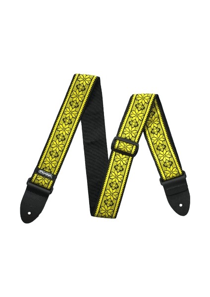 Jacquard Gitar Askısı Sarı