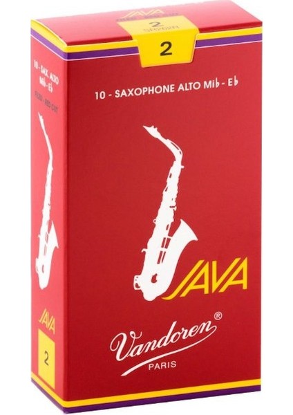 SR262R Java Red Cut Alto Saksafon Kamışı (10Lu) No. 2