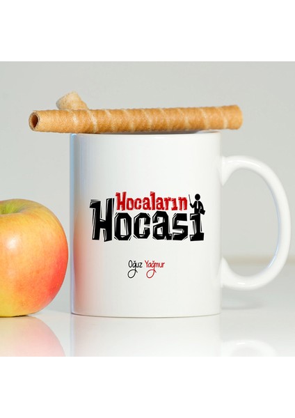Kişiye Özel İsim Yazılı Hocaların Hocası Beyaz Kupa Bardak - 2-1