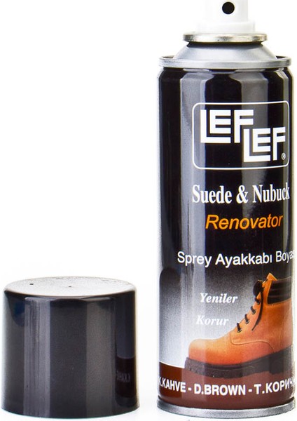 Nuri Leflef Süet Nubuk Boyası Sprey 200 ml Koyu Kahve