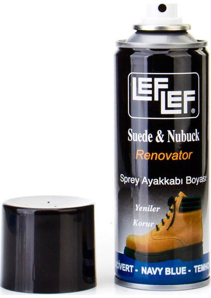 Nuri Leflef Süet Nubuk Boyası Sprey 200 ml Lacivert