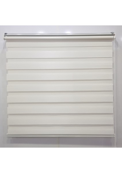 Düz Ekru (Açık Krem) Zebra Perde modelleri