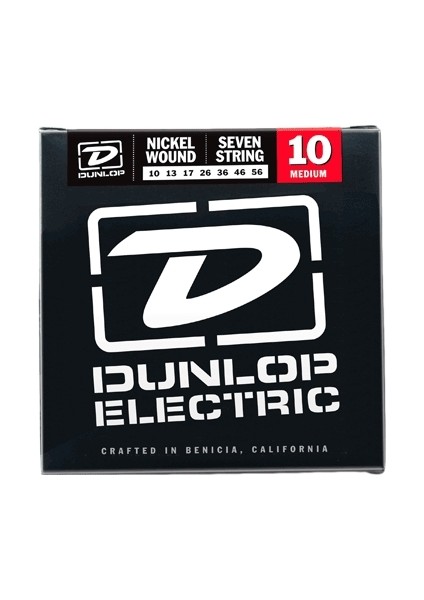 Jim Dunlop DEN1056 Nickel 7 Telli Elektro Gitar Teli (10-56)