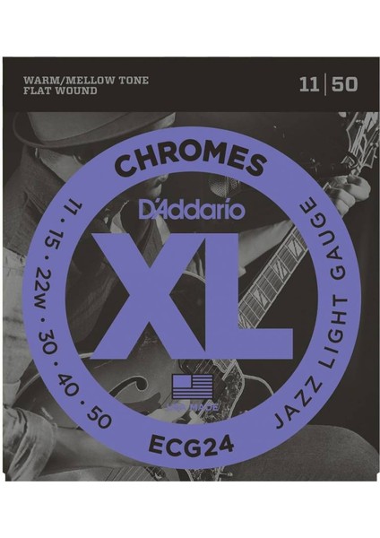 ECG24 Chromes Elektro Gitar Teli (11-50)