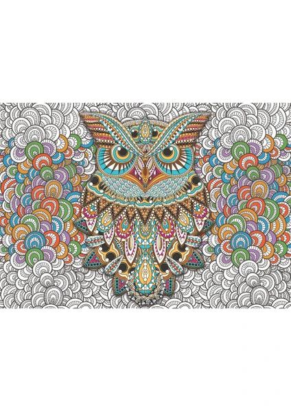 Keskin Color 1000 Parça Puzzle Mandala Baykuş 260392