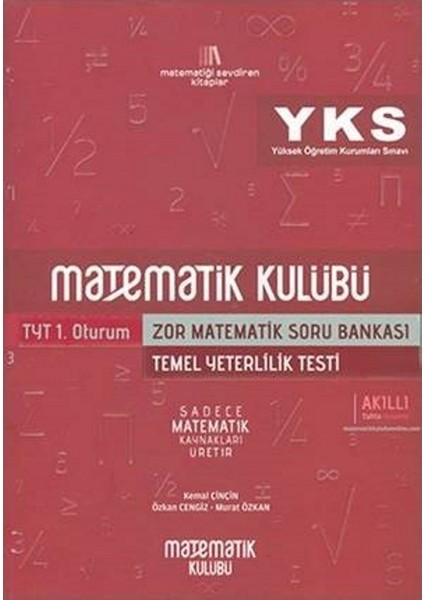 Yks-Tyt Zor Matematik Soru Bankası - Kemal Çinçin