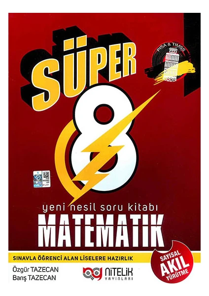 Nitelik Yayınları 8. Sınıf Süper Matematik Soru Kitabı - Özgür Tezecan