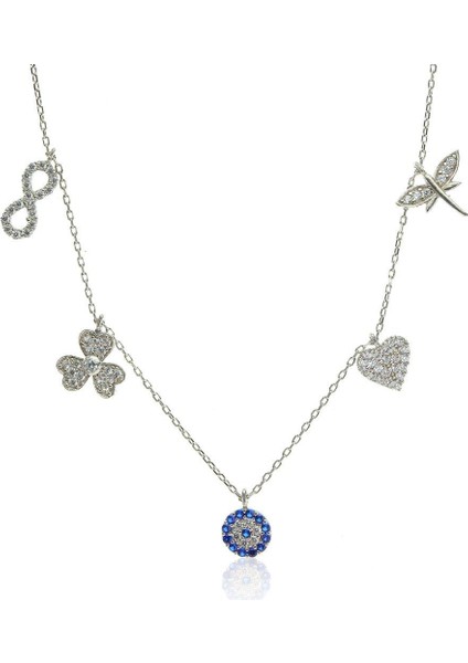 925 Ayar Gümüş Şans Kolyesi – Zarif ve Şık Tasarım, Günlük ve Özel Günlerde Kullanıma Uygun