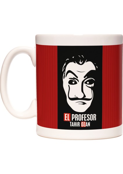 Salvador Dali Maske Tasarımlı Kişiye İsme Özel Kupa Bardak