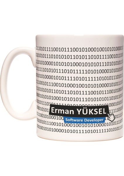 Yazılımcı Coder Kişiye İsme Özel Meslek Kupa Bardak