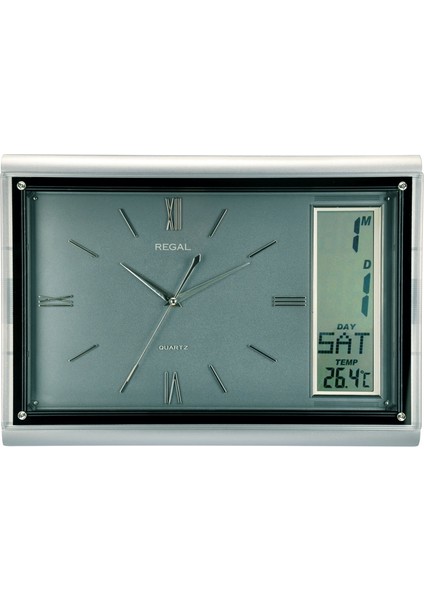 0189 S Dijital Takv. Termometreli 3d Kadran Duvar Saati