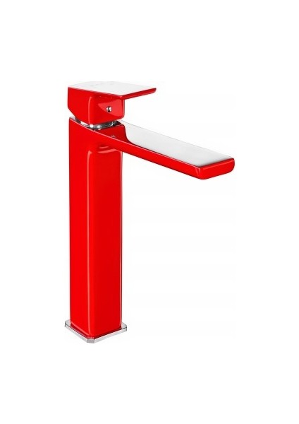 Eca Tıera Yüksek Tip Lavabo Bataryası (Kırmızı)