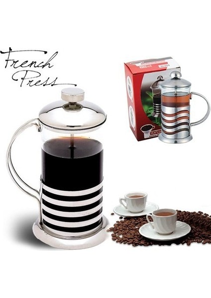 French Press Bitki Çayı Ve Kahve Demliği