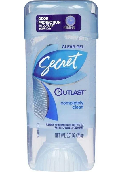 Outlast Completely Clean Antiperspirant Deodorant Jel 76GR