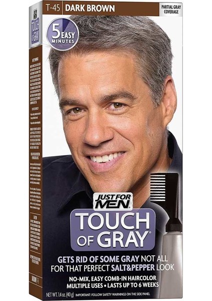 Touch Of Gray Saç Boyası T45-Koyu Kahve