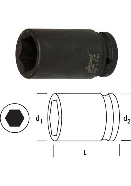 3/4 Derin Lokma 18 mm