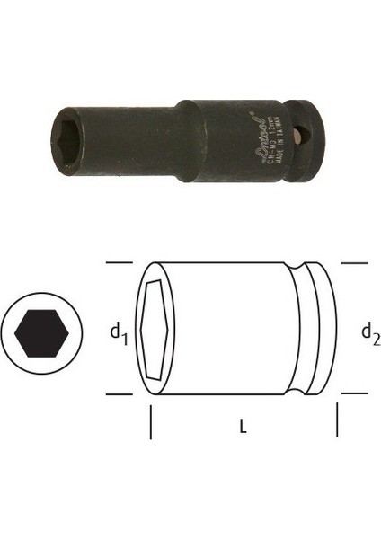 1/2 Derin Lokma 13 MM