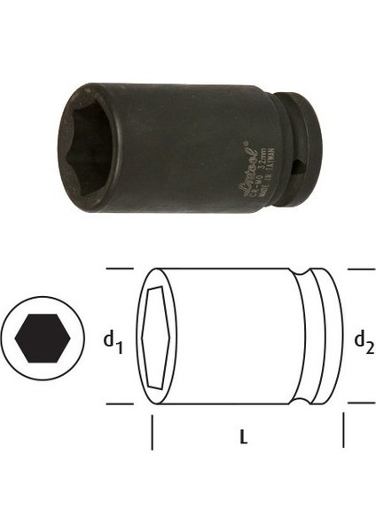 1 Derin Lokma 28 mm