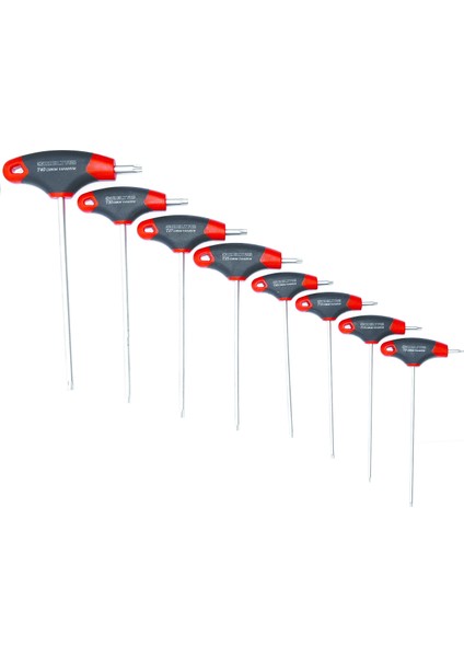 T Tipi Torx Allen Anahtar Takımı 8 Parça