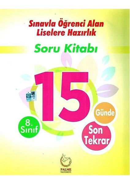 Palme Yayıncılık 8. Sınıf LGS Tüm Dersler 15 Günde Son Tekrar