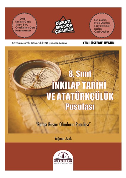 Pusula 8. Sınıf LGS T.C. İnkılap Tarihi Ve Atatürkçülük 20 Deneme