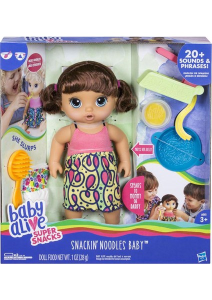 Baby Alive Spagetti Seven Bebeğim Kumral C0964