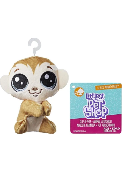 Littlest Pet Shop Miniş Maymun Mini Peluş E0135-E0346