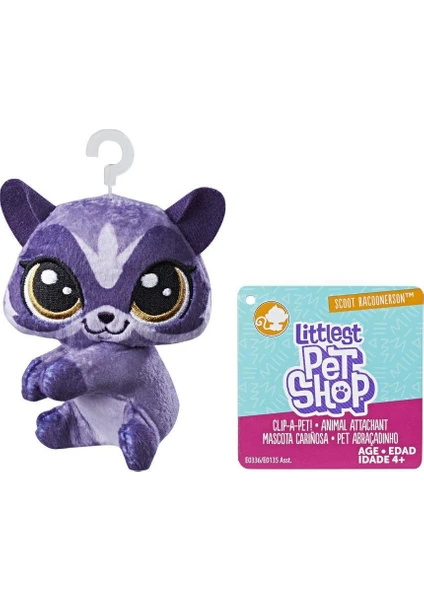 Littlest Pet Shop Miniş Rakun Mini Peluş E0135-E0336