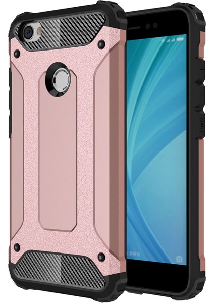 Xiaomi Redmi Note 5A Kılıf Rugged Armor Rose Gold