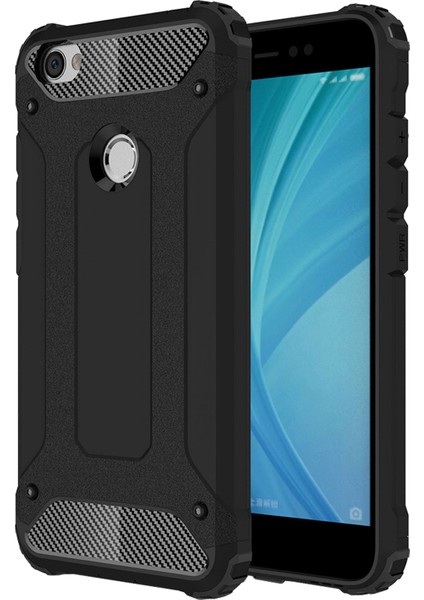 Xiaomi Redmi Note 5A Kılıf Rugged Armor Siyah