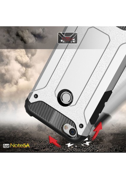 Xiaomi Redmi Note 5A Prime Kılıf Rugged Armor Mavi
