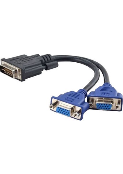 4966 Dvi-İ Vga Y Çoğaltıcı Çoklayıcı Switch Splitter Kablosu