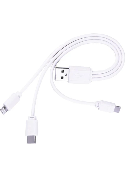 5103 Micro Usb Type C Lightnin Usb Data Şarj Kablosu