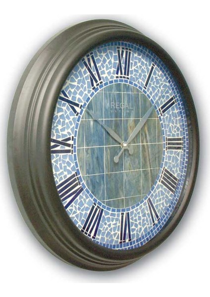 1462 Msc Metal Kasa 60Cm. Mozaik Kadran Duvar Saati