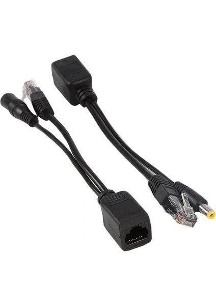 4252 Ip Kamera Kablosu Poe Set Ethernet Adaptör Güç Power Kablosu