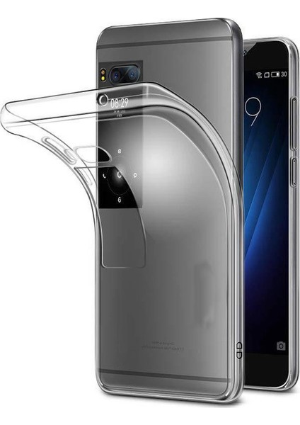 Meizu Pro 7 Plus 5.7" Ultra İnce Soft Silikon Kılıf + Tempered Cam