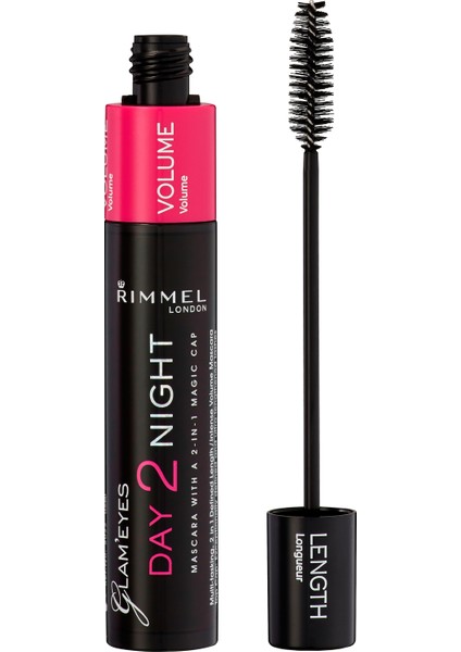 Rimmel London Glam'Eyes Day 2 Night Maskara - 001 Black