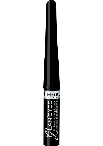 Rimmel London Glam'Eyes Professional Likit Eyeliner Siyah Glamour