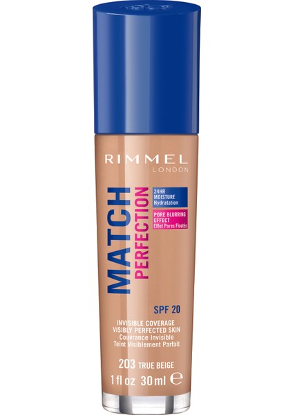 Match Perfection Fondöten 203 True Beige