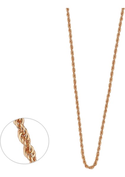 Gümüş Rose Zincir Kolye