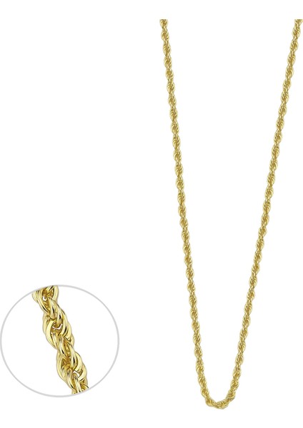 Gümüş Sarı Zincir Kolye