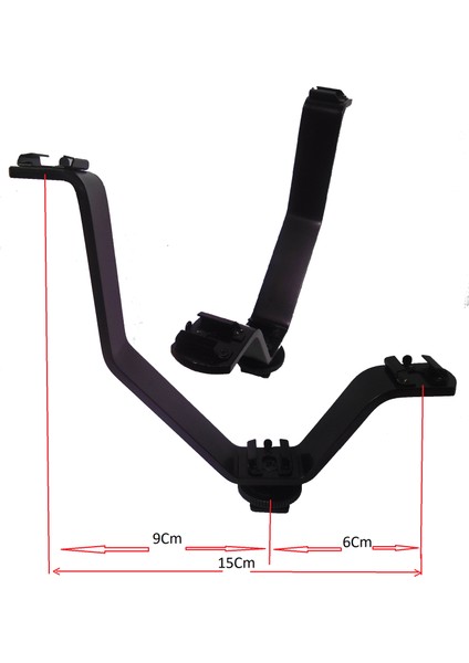 V Tipi Braket, Üçlü Flaş Tutucu, Üçlü Kızak