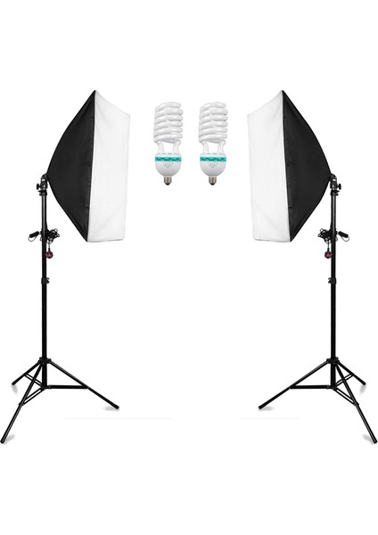 50x70 Softbox İkili Sürekli Işık Seti 120w