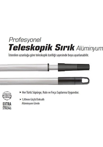 Teleskopik Alüminyum 1.5Mt Sırık Sgs6205 (1 Adet)